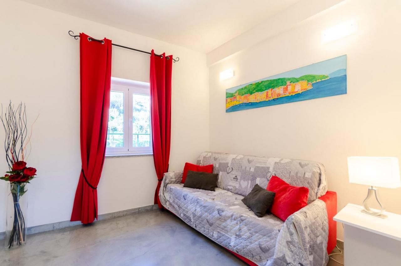Alla Casa Rosa, Peaceful Apartment Surrounded By Greenery With Free Parking, Wifi & Air Conditioning Rapallo Esterno foto
