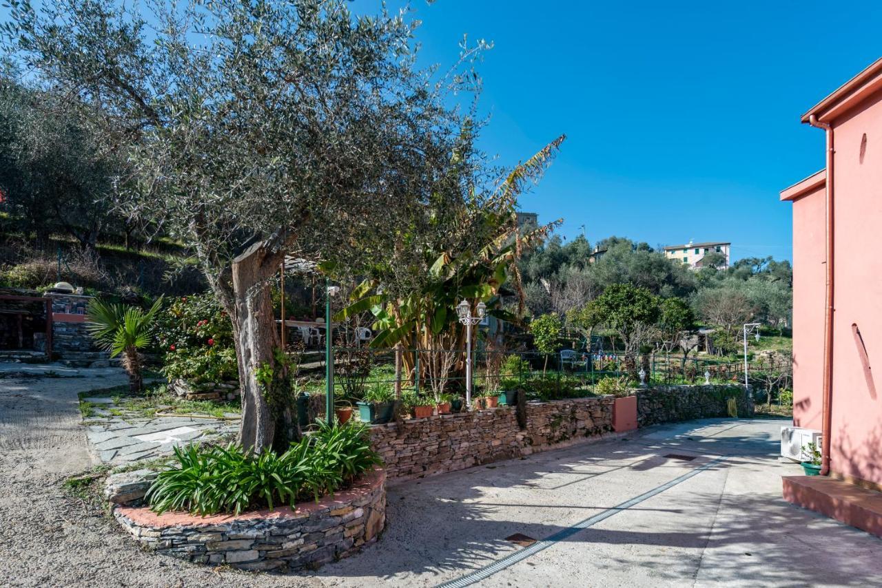 Alla Casa Rosa, Peaceful Apartment Surrounded By Greenery With Free Parking, Wifi & Air Conditioning Rapallo Esterno foto